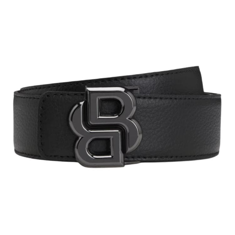 Ремень Hugo Boss Ремни из коровьей кожи Мужские Черные Ширина 3,5 см - изображение 1