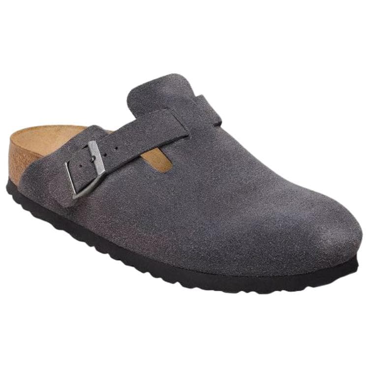 Сандалии Биркенсток Бостон Дышащая Обувь Birkenstock Унисекс Серый Стандартный (Стандартный) Свободный крой - изображение 3