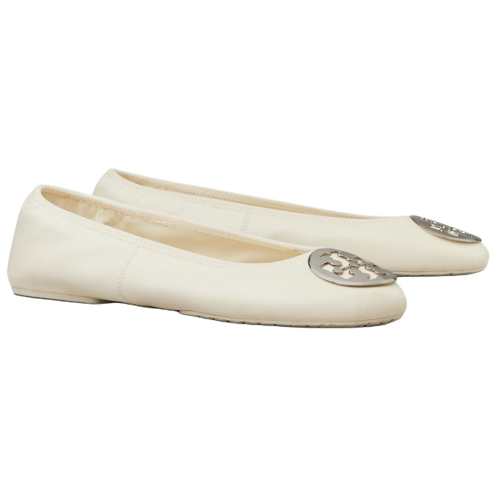 Тапочки Tory Burch Reva Овчина Повседневная обувь Женская Бежевая - изображение 4