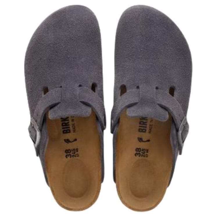 Сандалии Биркенсток Бостон Дышащая Обувь Birkenstock Унисекс Серый Стандартный (Стандартный) Свободный крой - изображение 5