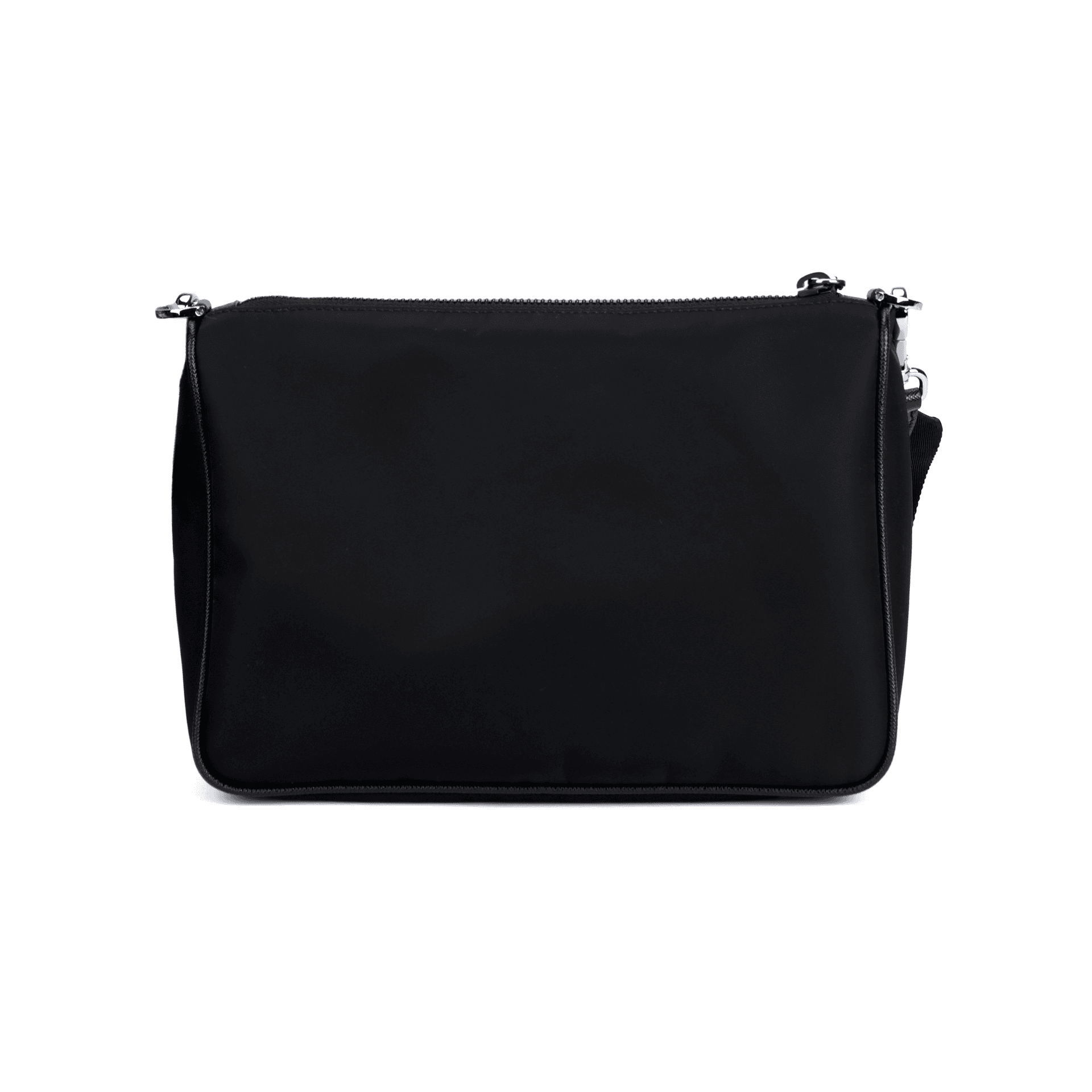 Мини-сумка Prada Hobo Nylon Messenger Bag Black - изображение 11