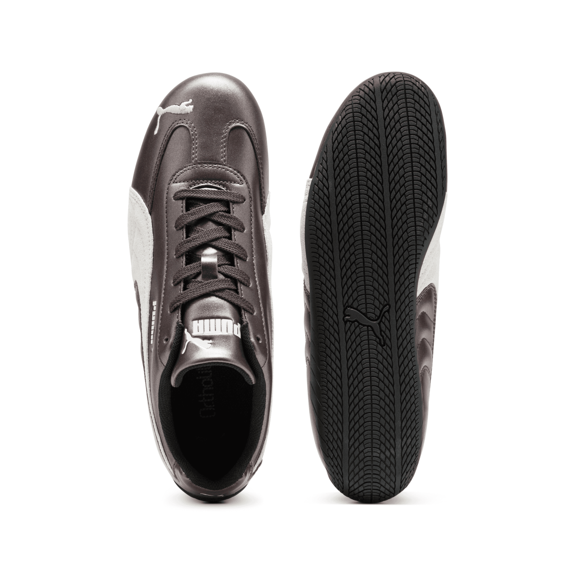Кроссовки PUMA Speedcat Покрытие Поддержка Баланс Низкий Топ Повседневная обувь Унисекс Коричневый - изображение 5