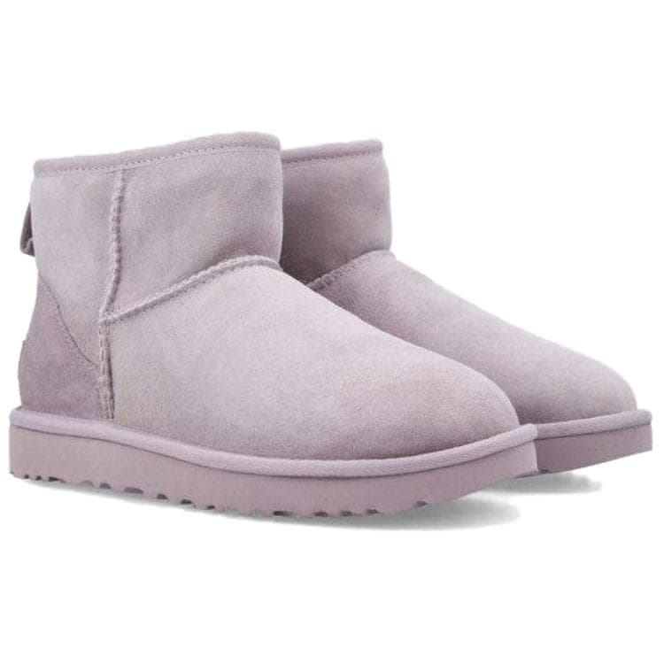 Ботинки зимние UGG Classic Mini II Овчина Теплоизоляционный Водонепроницаемый Короткий Сноубутсы Женские Освежающий вариант Дымчатый - изображение 3