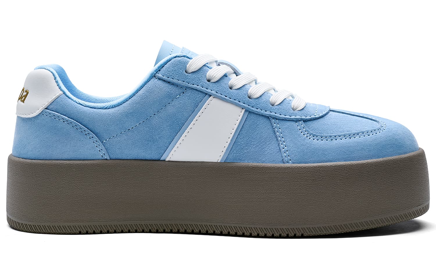 Кроссовки KAPPA Ice Cream Shoes Спина To Спина Низкие Кеды немецкой армии (GAT) Женские Товар Лунно-синий - изображение 2