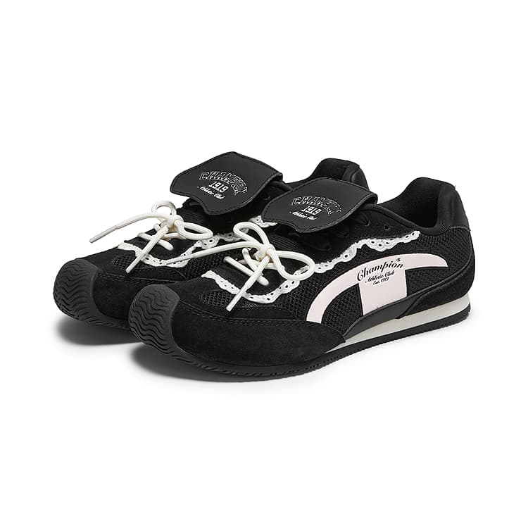 Кроссовки Champion Low Top Повседневная обувь Женская Черная Очистка порошок - изображение 3
