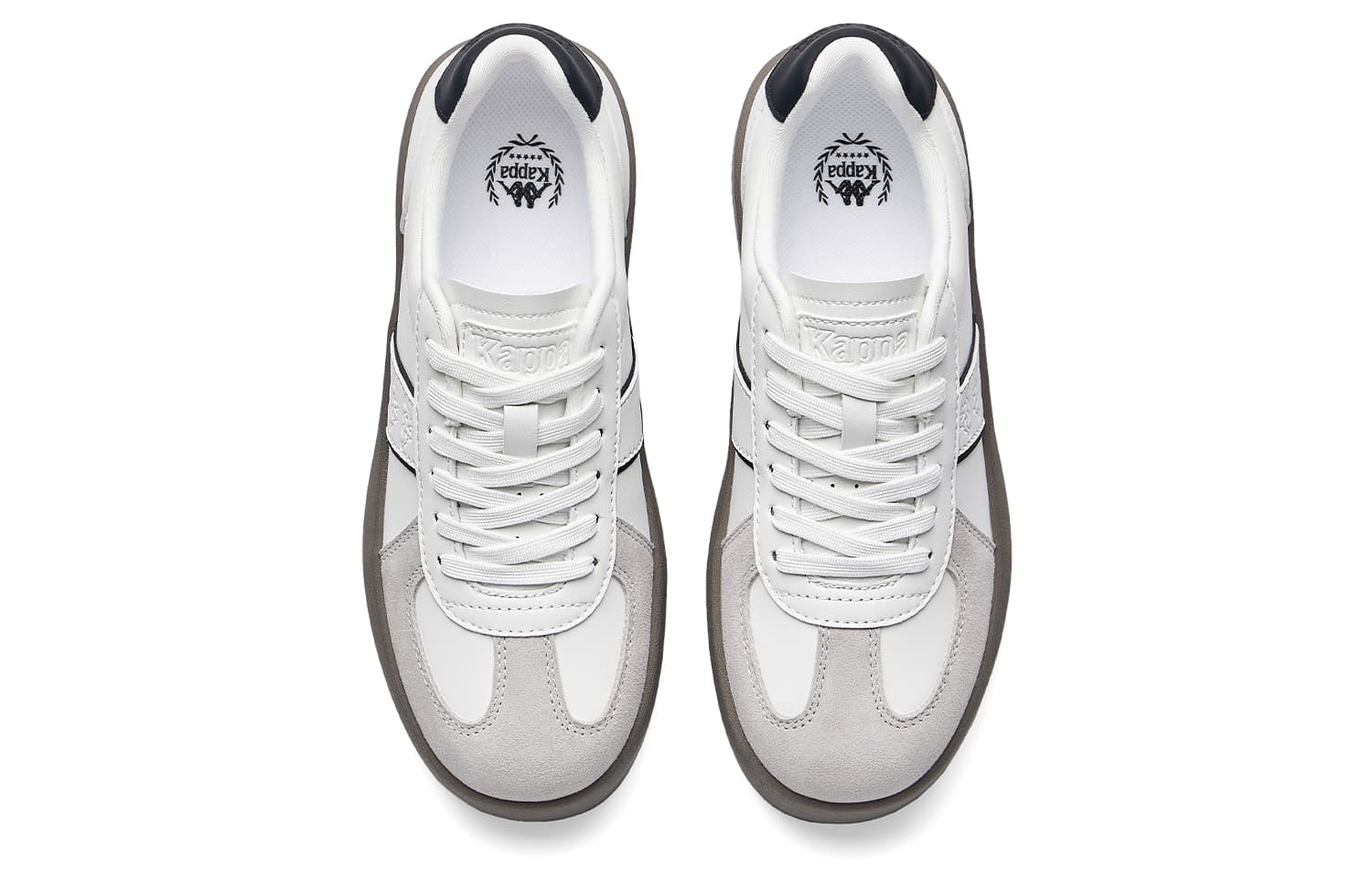 Кроссовки kappa Ice Cream Shoes Спина To Спина Low Топ Кеды немецкой армии (GAT) Women's White Коричнево-черный - изображение 4