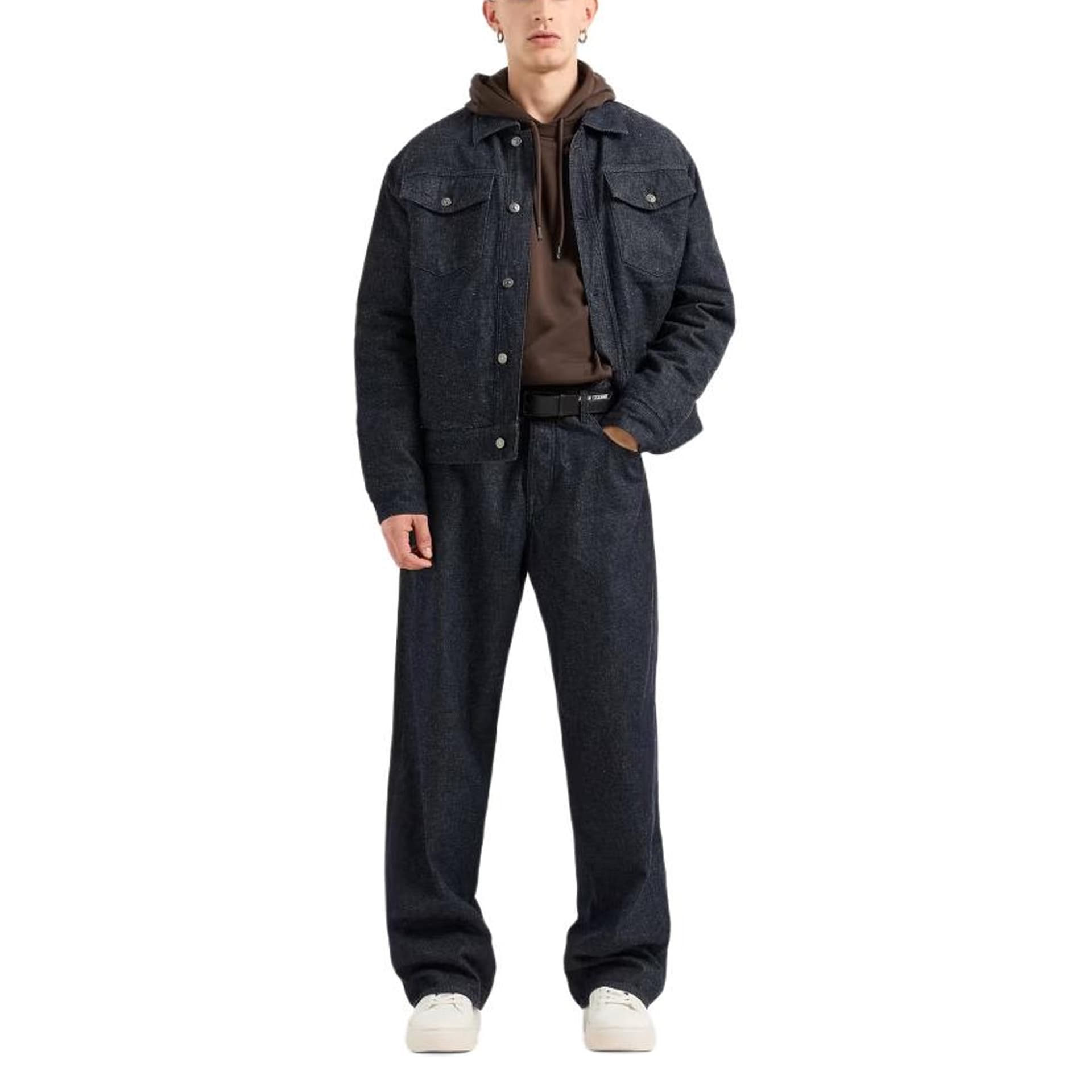 Куртка ARMANI EXCHANGEAE FW24 Куртки и Пальто Мужской Синий - изображение 2