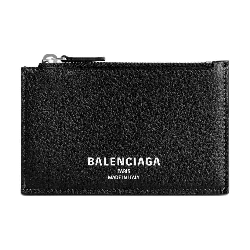 Картхолдер Balenciaga Мужской кошелек из коровьей кожи черный - изображение 1