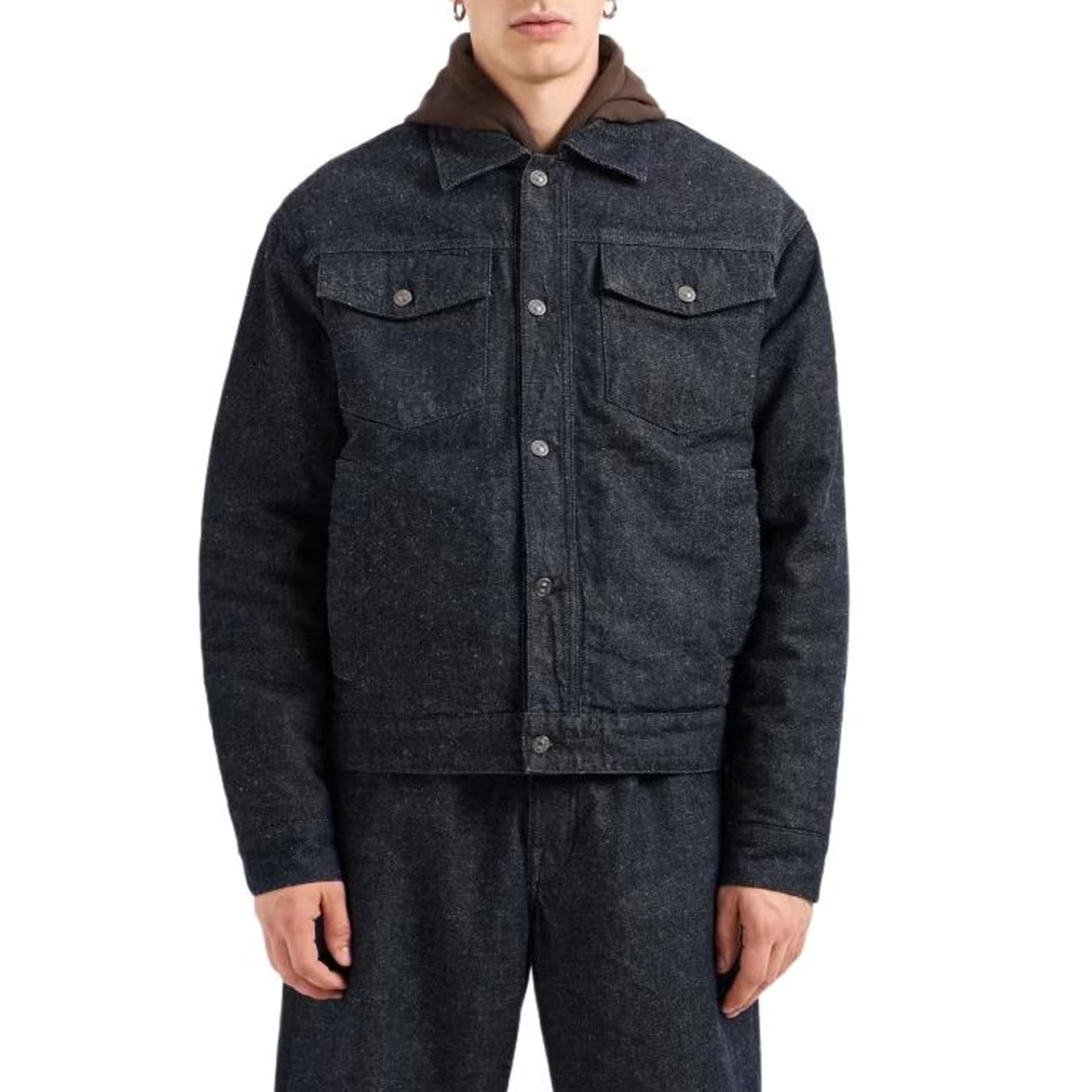 Куртка ARMANI EXCHANGEAE FW24 Куртки и Пальто Мужской Синий - изображение 3