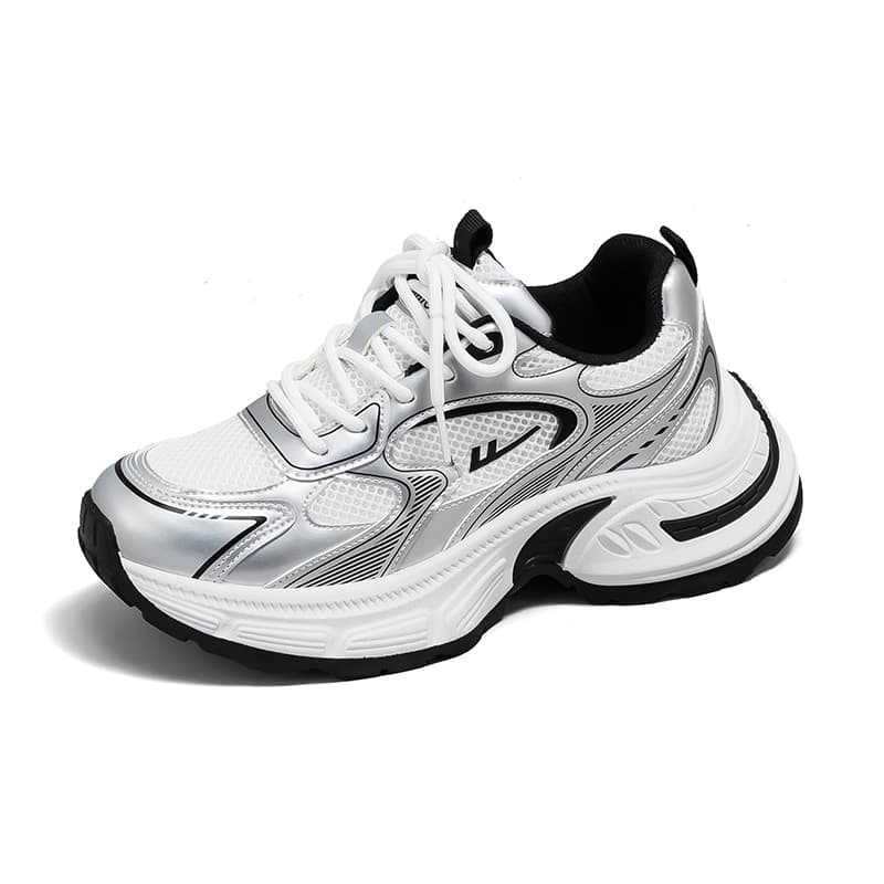 Кроссовки Warrior Low Топ Массивные кроссовки Women's Silver Белый - изображение 3