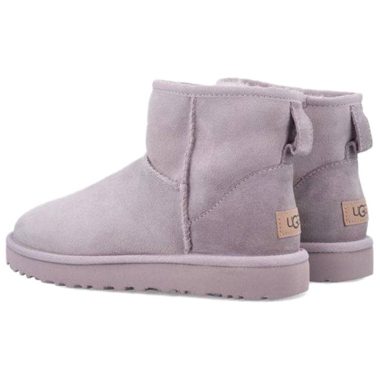 Ботинки зимние UGG Classic Mini II Овчина Теплоизоляционный Водонепроницаемый Короткий Сноубутсы Женские Освежающий вариант Дымчатый - изображение 4