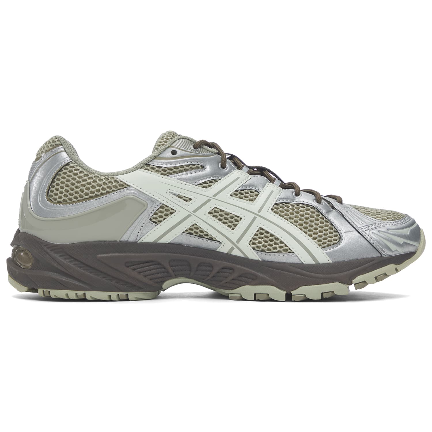 Кроссовки ASICS Гель Kahana TR Nexus Ткань Низкий Верх Повседневная Обувь Унисекс Светло-Зеленый Коричневый - изображение 2