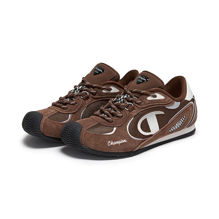 Кроссовки Champion Low-Top Повседневная Обувь Женская Чизел Коричневый Серебряный Белый - изображение 3
