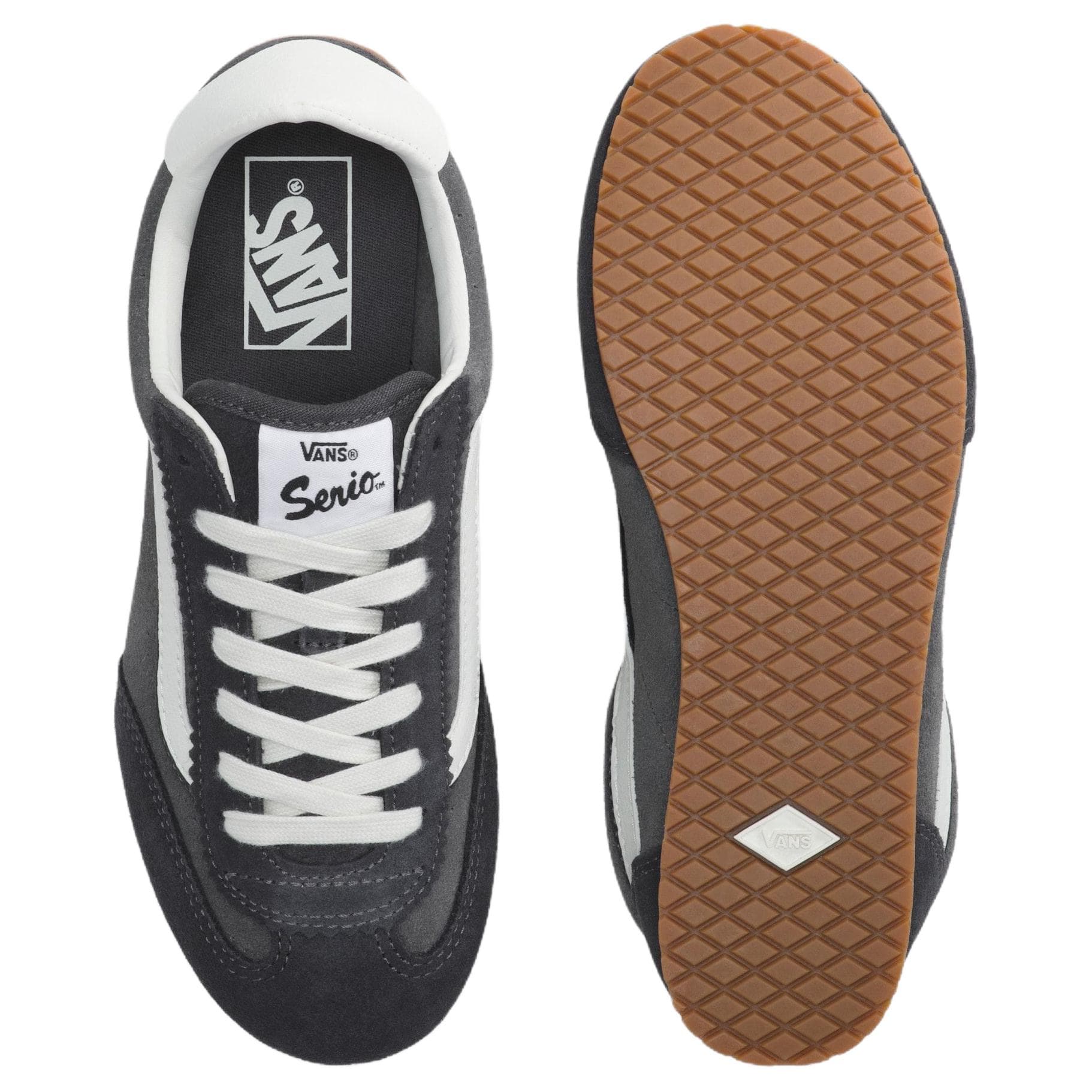 Кроссовки Vans Super Lowpro Низкий Топ Повседневная Обувь Унисекс Серый Белый - изображение 4
