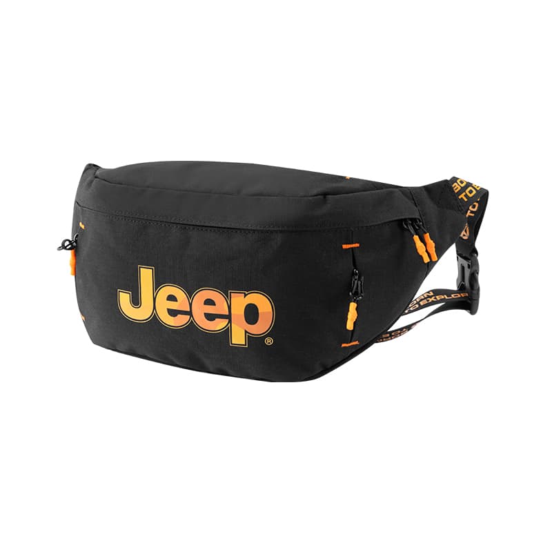 Поясная сумка Jeep Полиэстеровая ткань Поясная сумка (бандана) Стандартная Унисекс Темная ночь Черный Облачный туман Белый - изображение 1
