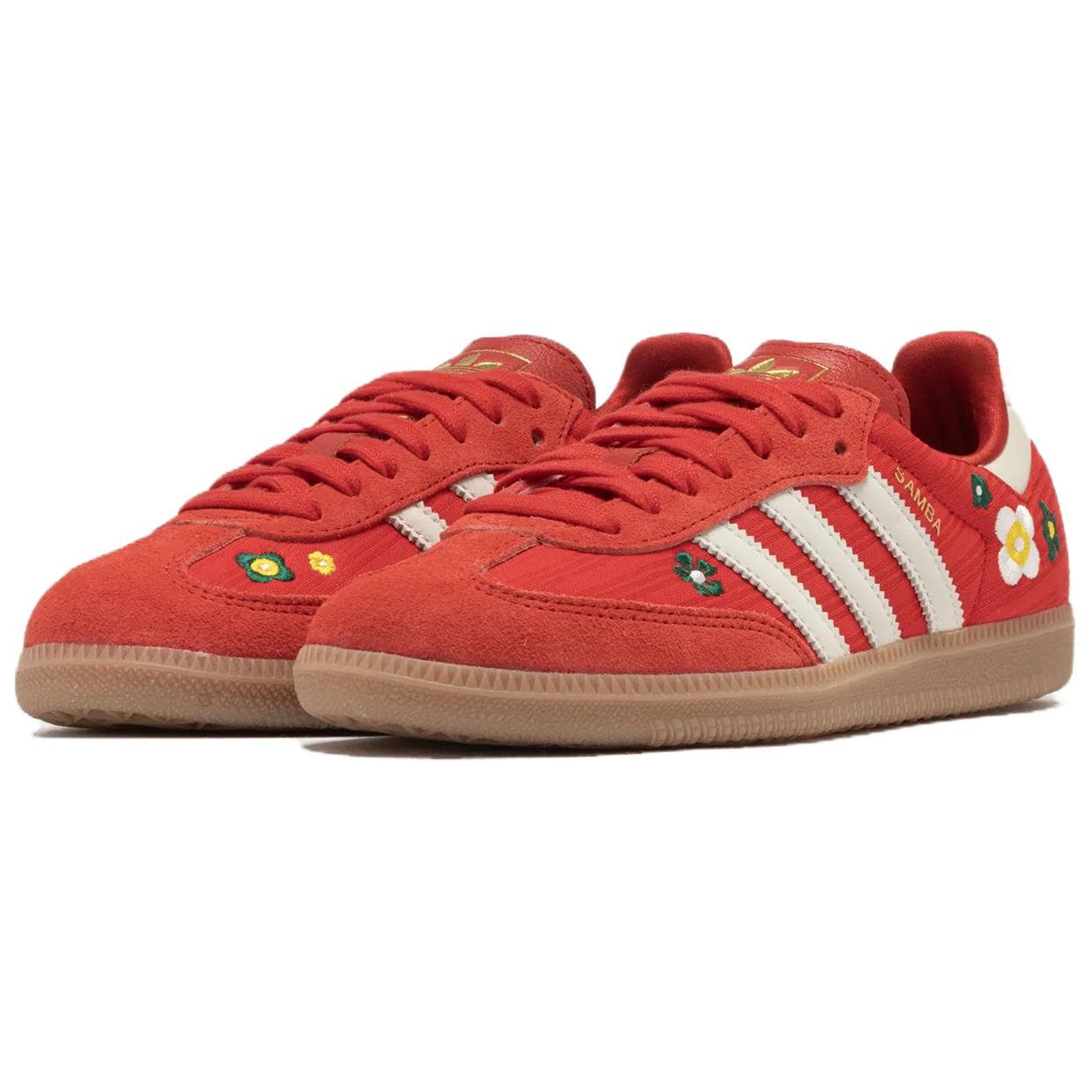Кроссовки Adidas Originals Samba OG Кеды немецкой армии (GAT) Женские Красные - изображение 3