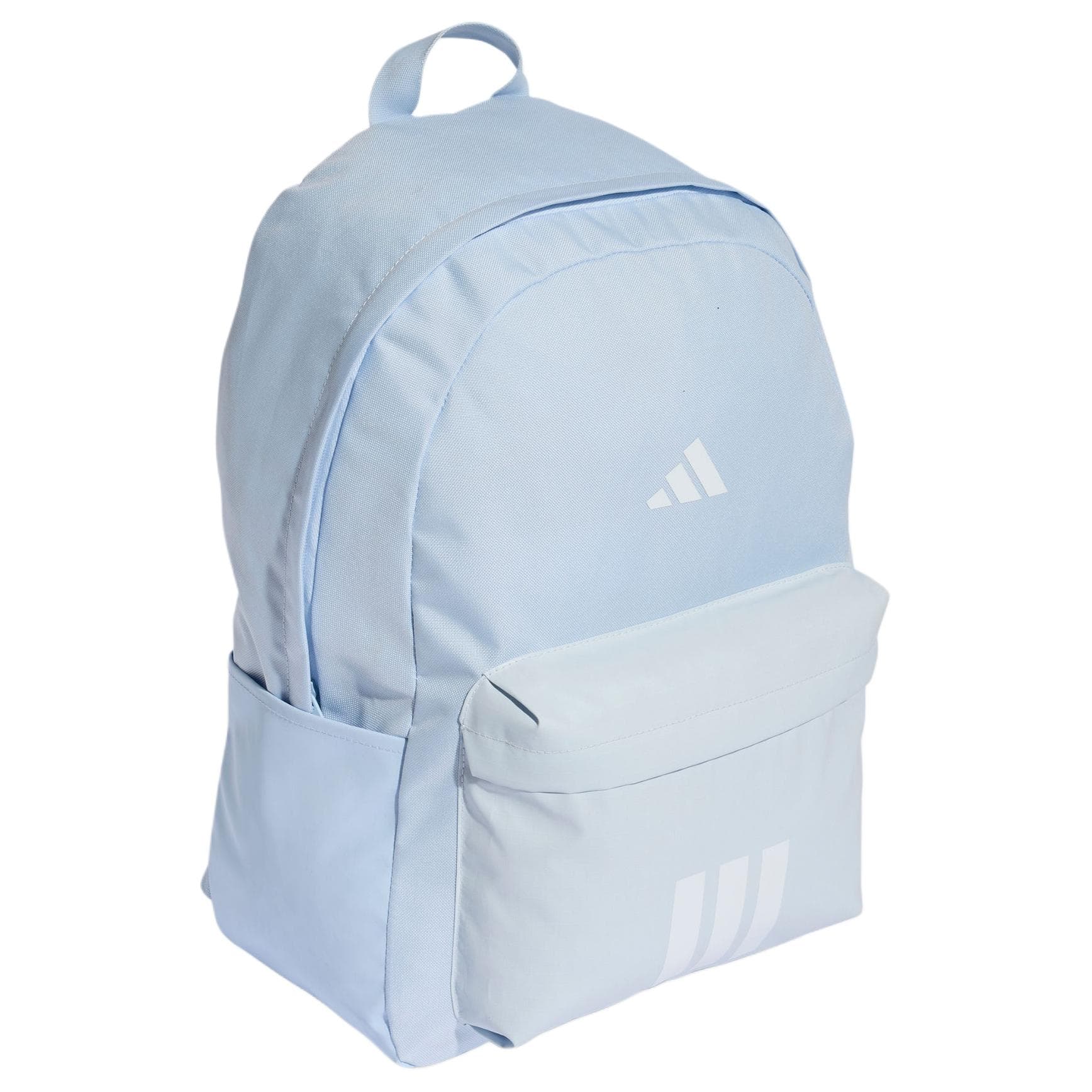 Рюкзак Adidas 3 Stripes Спортивная одежда Ткань полотняного переплетения Рюкзак Унисекс Кристально-синий и Белый - изображение 2