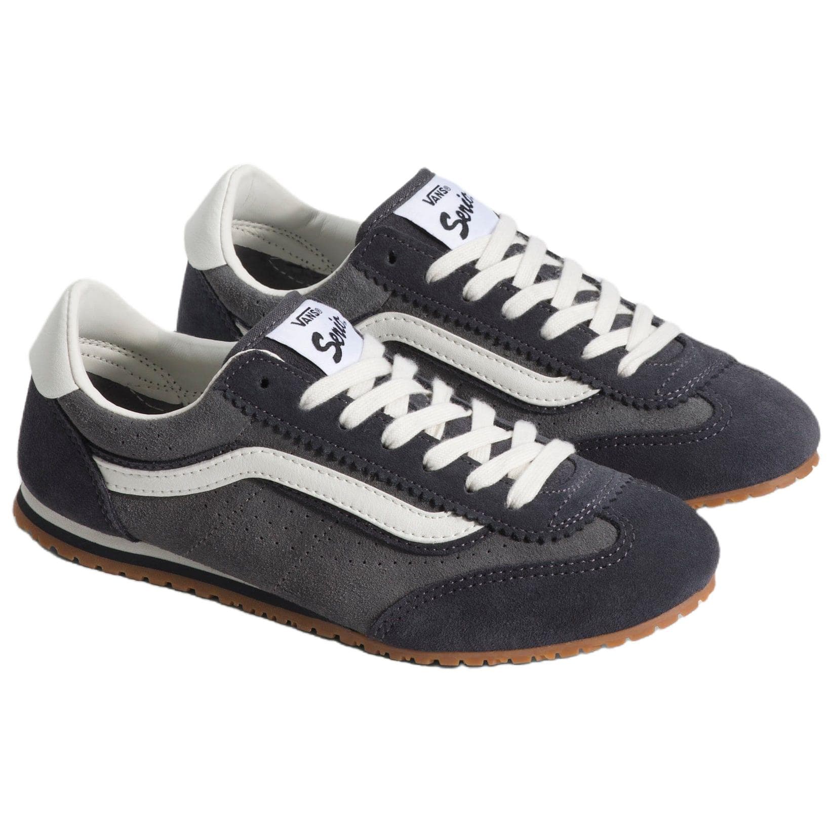 Кроссовки Vans Super Lowpro Низкий Топ Повседневная Обувь Унисекс Серый Белый - изображение 2