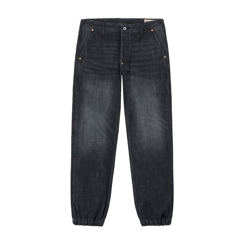 Штаны EVISU Denim Черные Мужские Джинсы - изображение 2