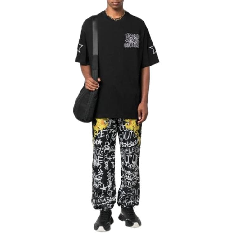 Футболка VERSACE JEANS COUTURE T-рубашка мужская черная - изображение 3