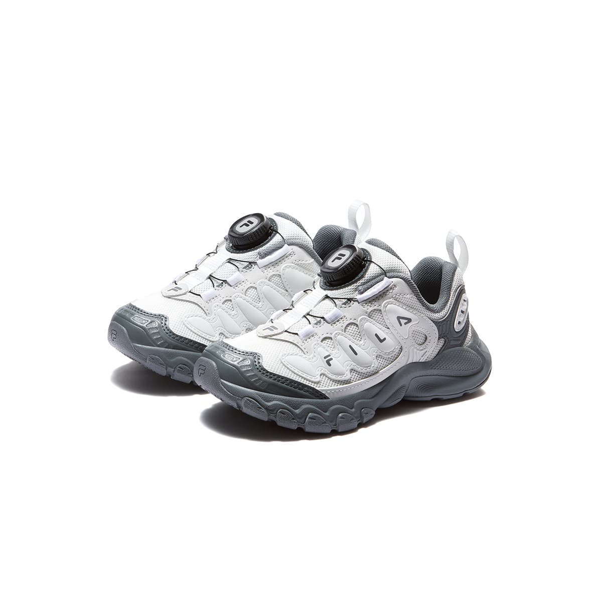 Кроссовки Fila Heritage FHT Синтетическая кожа текстиль противоскользящий MID Топ Беговые кроссовки Детские - изображение 3