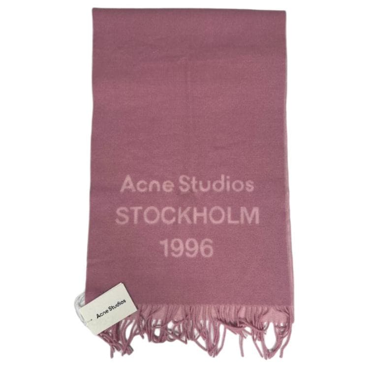 Шарф Acne Studios Вязаные Шарфы Унисекс Розовый - изображение 1