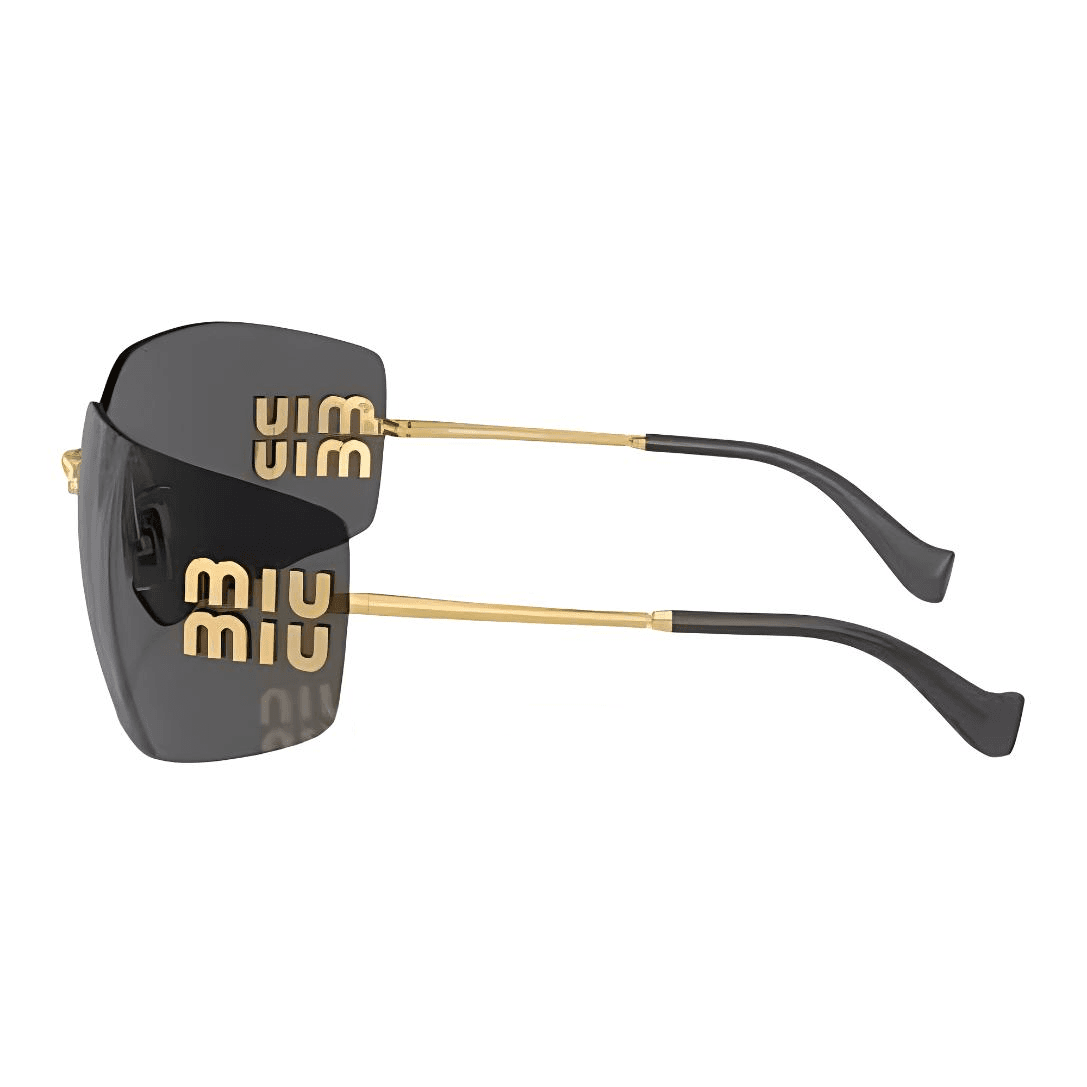 Солнцезащитные очки Miu Miu Side Logo Sunglasses Gold - изображение 5
