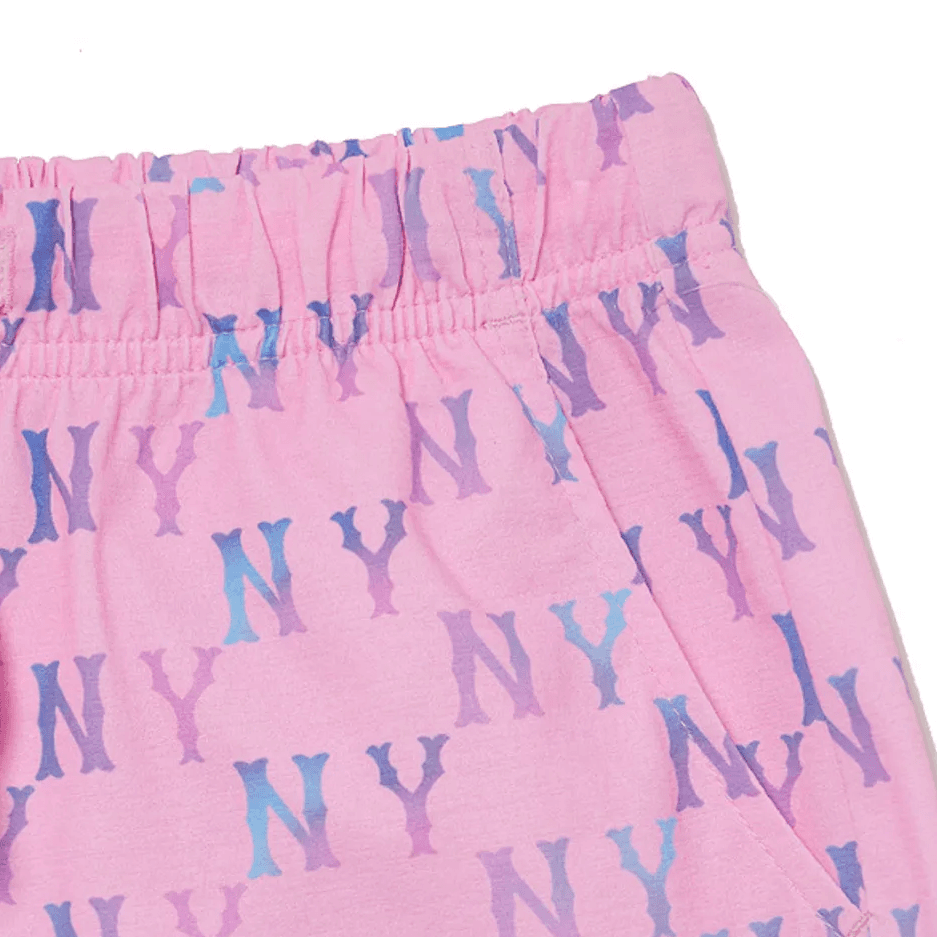 MLB Aurora Monogram Шорты Детские Розовые - изображение 3