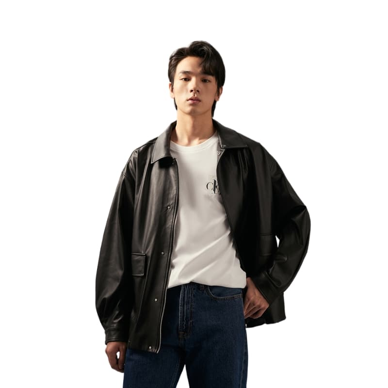 Куртка calvin klein SS25 Куртки Пальто Мужской Космический черный - изображение 4