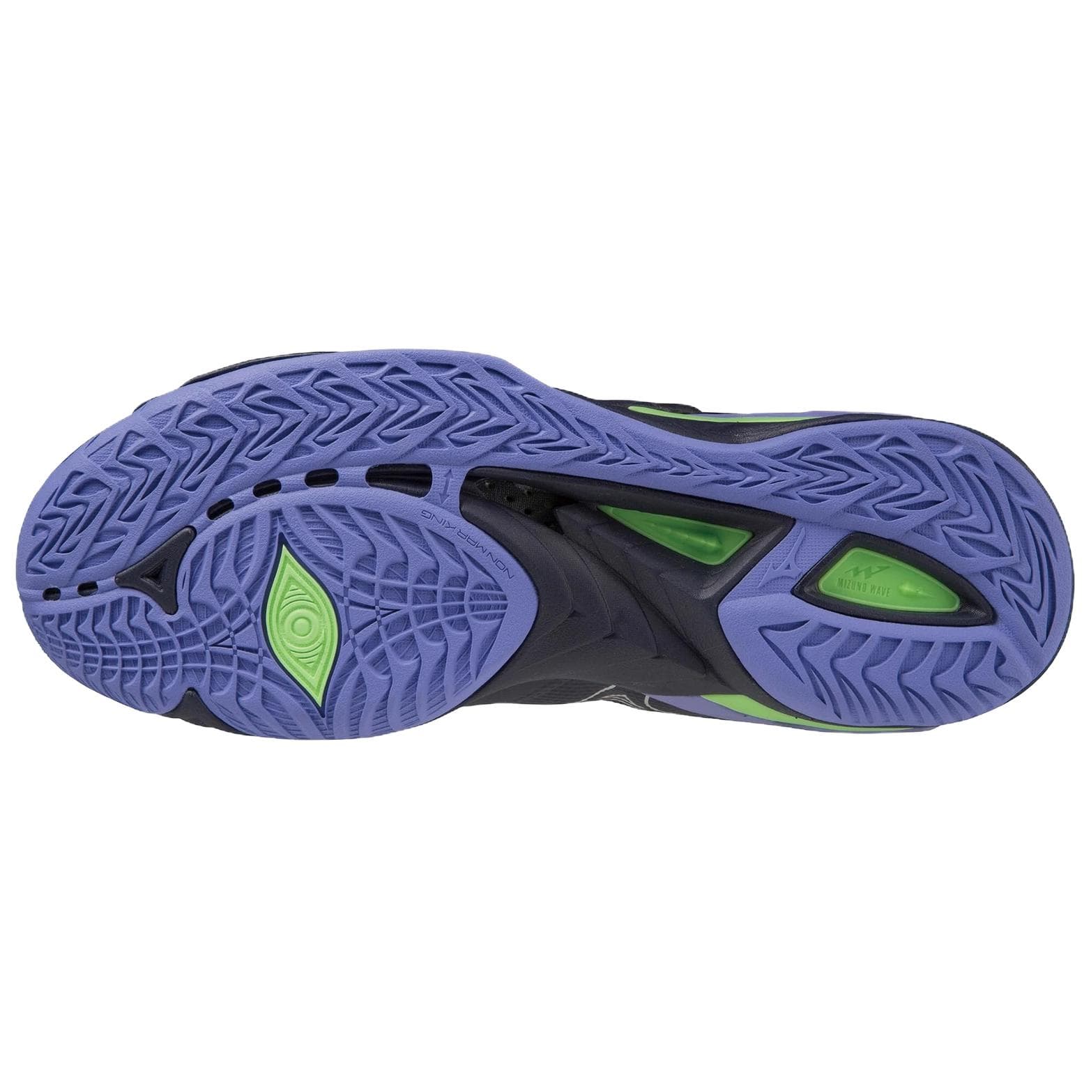 Кроссовки для спортзала Mizuno WAVE MIRAGE 5 Тренировочные кроссовки Мужские Черный Зеленый Фиолетовый - изображение 4