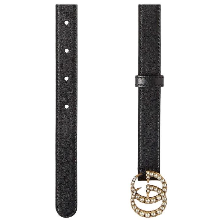 Ремень Gucci Double G Belt Black 2cm - изображение 2