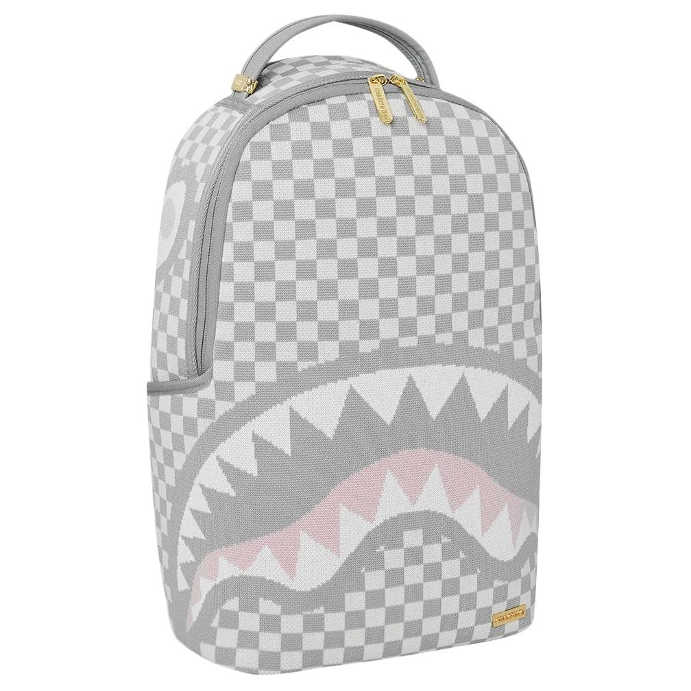 Рюкзак SPRAYGROUND Полиэфирное волокно Рюкзак Обычный (стандартный) Унисекс Серый белый - изображение 3