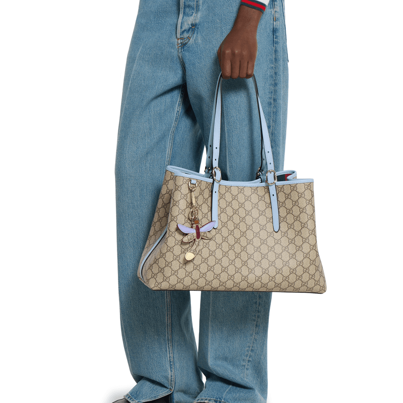 Сумка GUCCI GG Monogram Кожа с тканевым покрытием брелок для сумки женский многоцветный - изображение 4