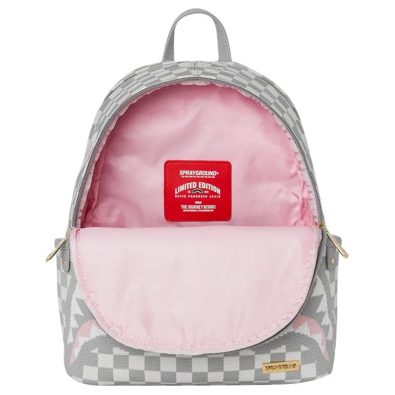 Рюкзак SPRAYGROUND 900D Полиэстер Текстильный Рюкзак Стандартный (Стандартный) Унисекс Серый Белый - изображение 6