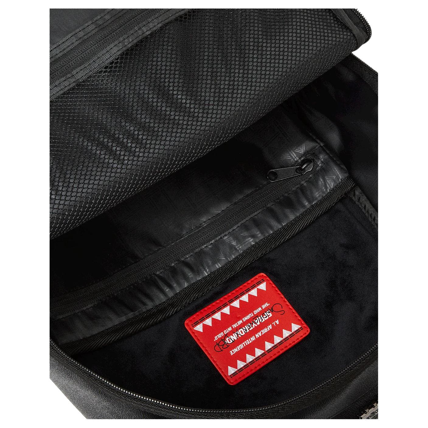 Рюкзак SPRAYGROUND Напечатанный рисунок PVC Рюкзак Обычный (стандартный) Унисекс Черно-белый - изображение 8