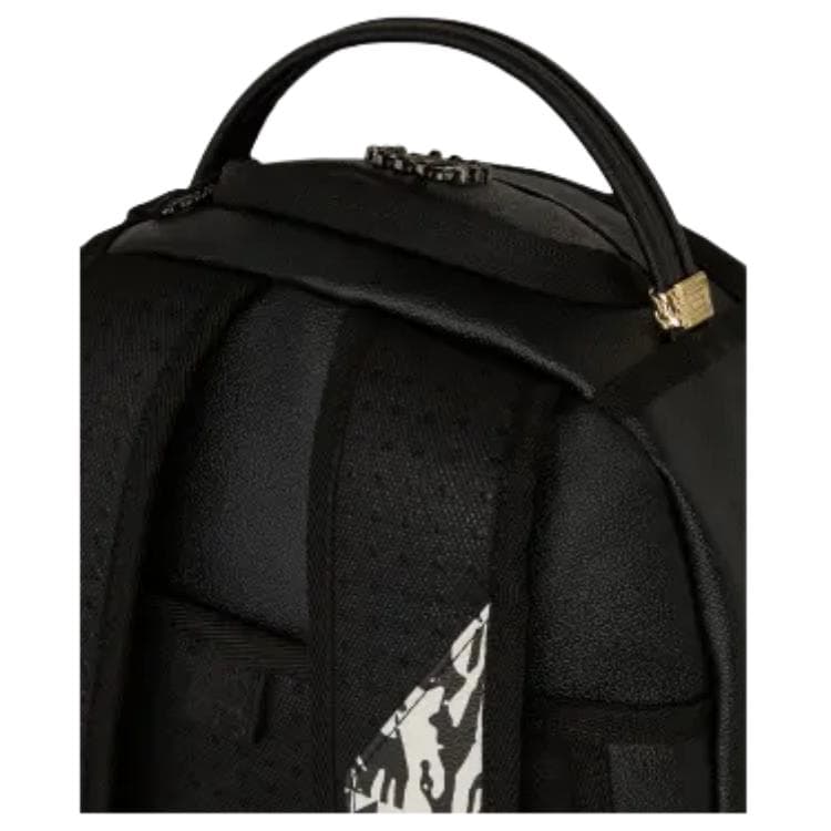 Рюкзак SPRAYGROUND Напечатанный рисунок PVC Рюкзак Обычный (стандартный) Унисекс Черно-белый - изображение 6