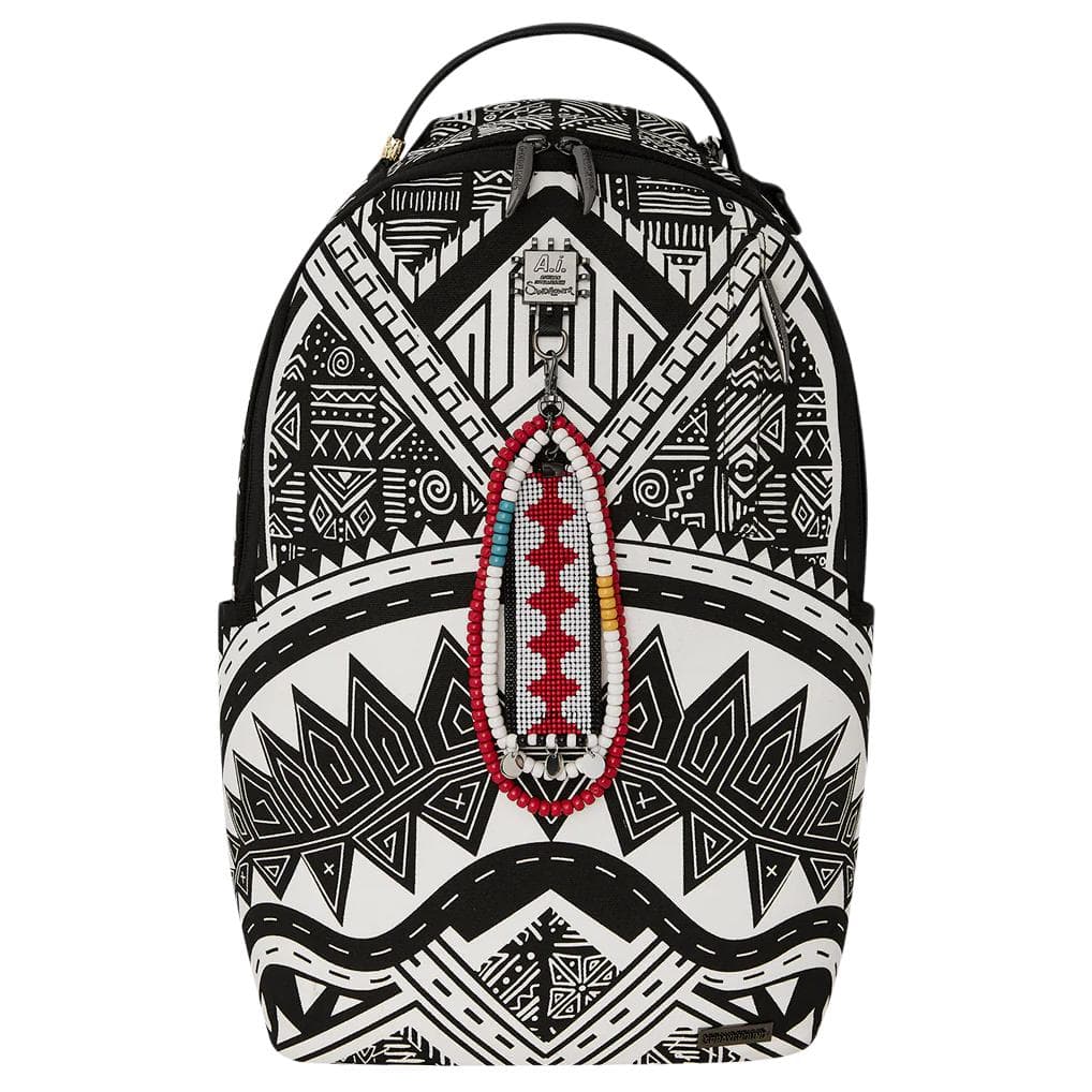 Рюкзак SPRAYGROUND Искусственная кожа Водонепроницаемая ткань Рюкзак Обычный (стандартный) Унисекс Белый Черный - изображение 1