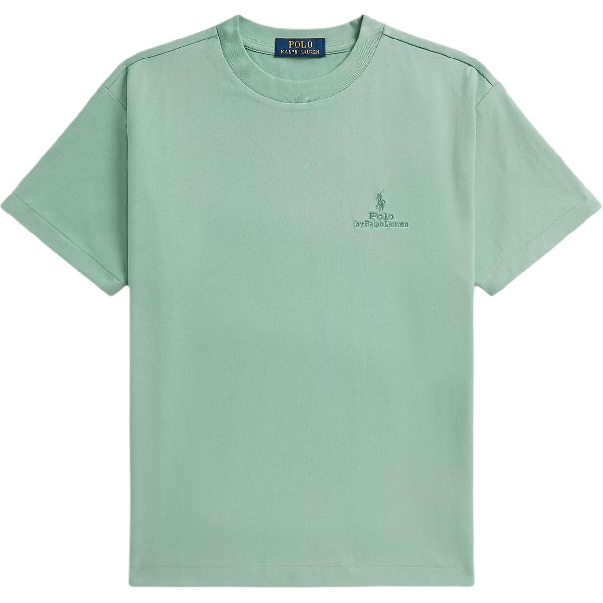 Футболка Polo Ralph Lauren T-рубашка свободного кроя цвет селадон детская - изображение 1