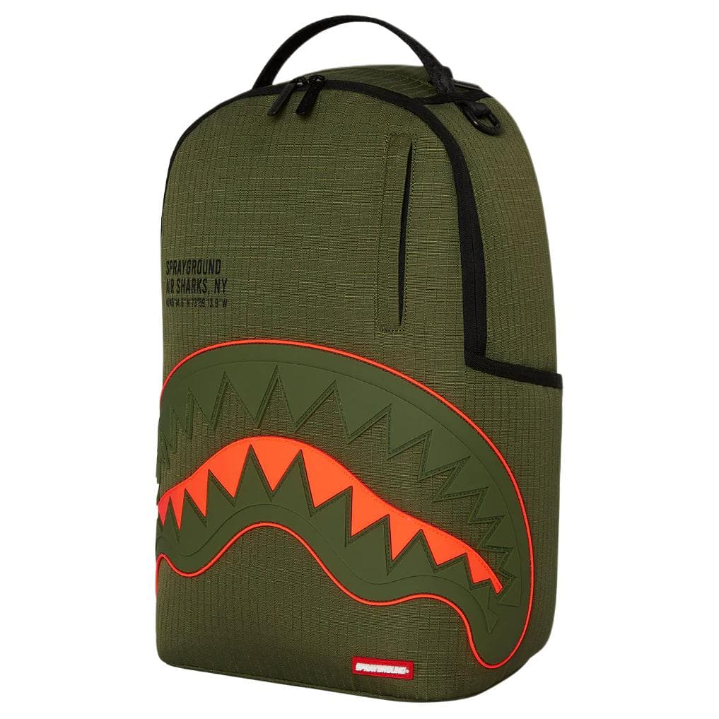 Рюкзак SPRAYGROUND 900D полиэстер текстиль рюкзак стандартный (стандартный) унисекс армейский зеленый - изображение 3