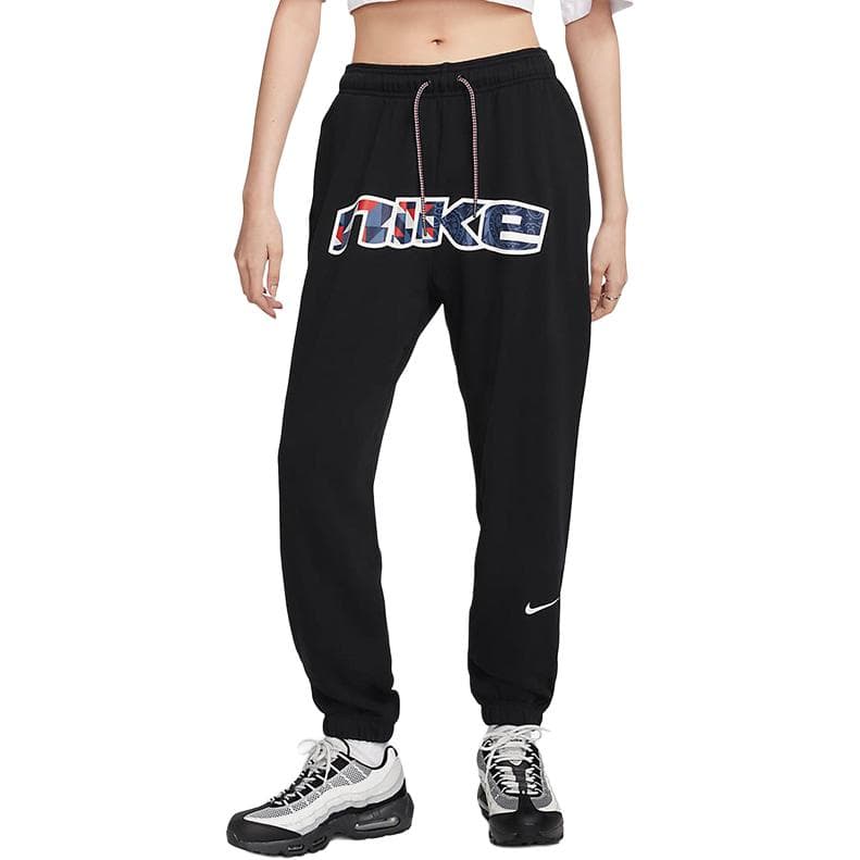 Штаны Nike Спортивные трикотажные штаны женские черные - изображение 4
