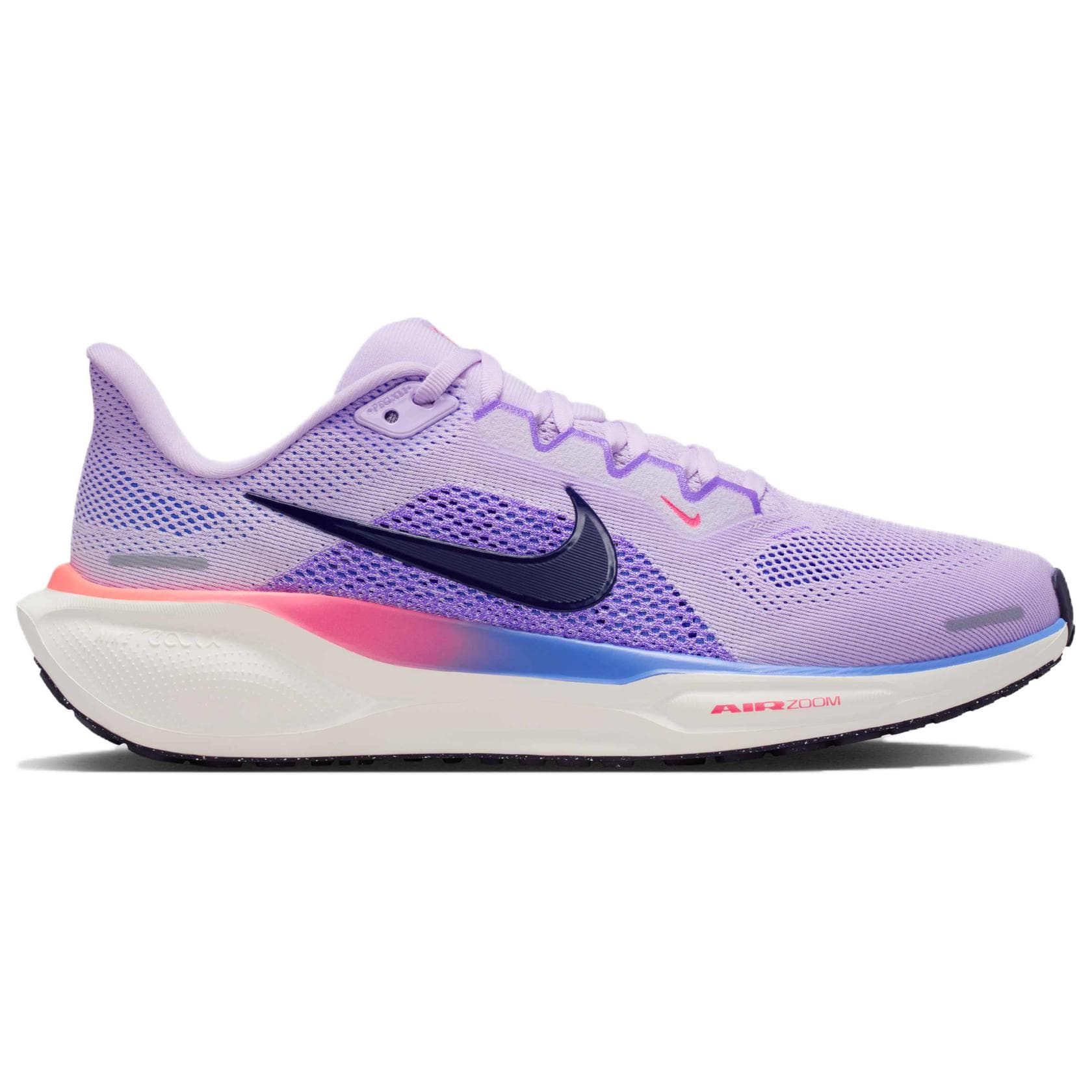 Кроссовки для бега Nike Pegasus 41 Дышащий Low Топ Беговые кроссовки Женские Фиолетово-черный - изображение 2