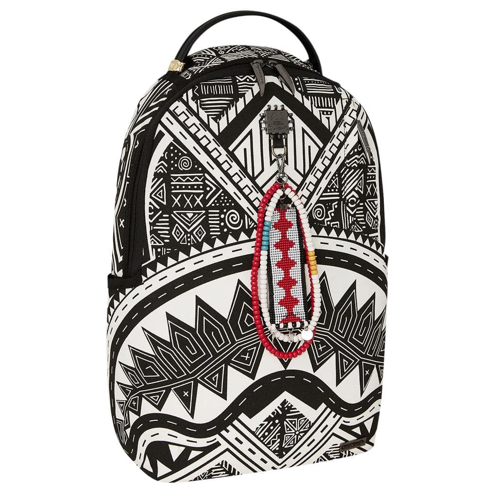 Рюкзак SPRAYGROUND Искусственная кожа Водонепроницаемая ткань Рюкзак Обычный (стандартный) Унисекс Белый Черный - изображение 2