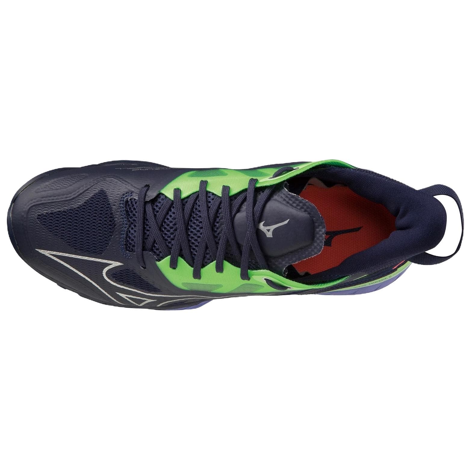 Кроссовки для спортзала Mizuno WAVE MIRAGE 5 Тренировочные кроссовки Мужские Черный Зеленый Фиолетовый - изображение 3