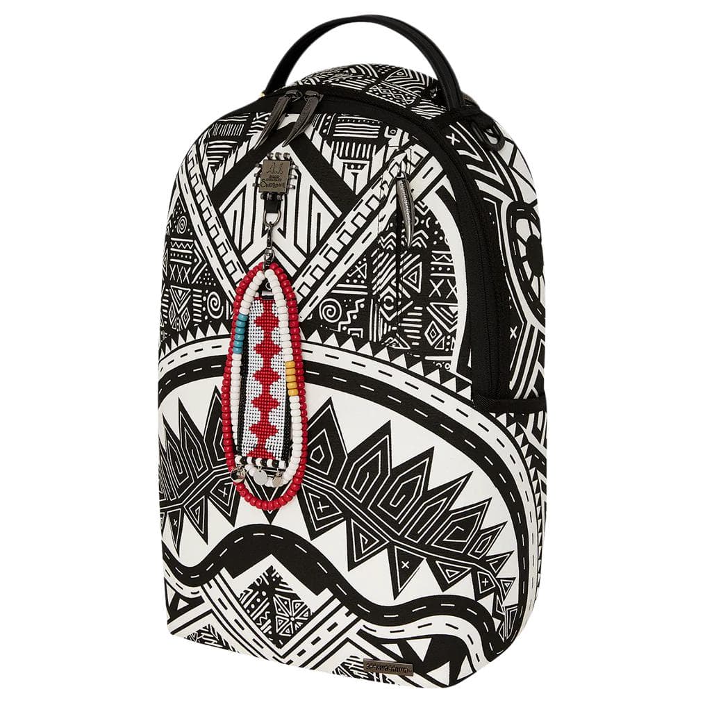 Рюкзак SPRAYGROUND Искусственная кожа Водонепроницаемая ткань Рюкзак Обычный (стандартный) Унисекс Белый Черный - изображение 4