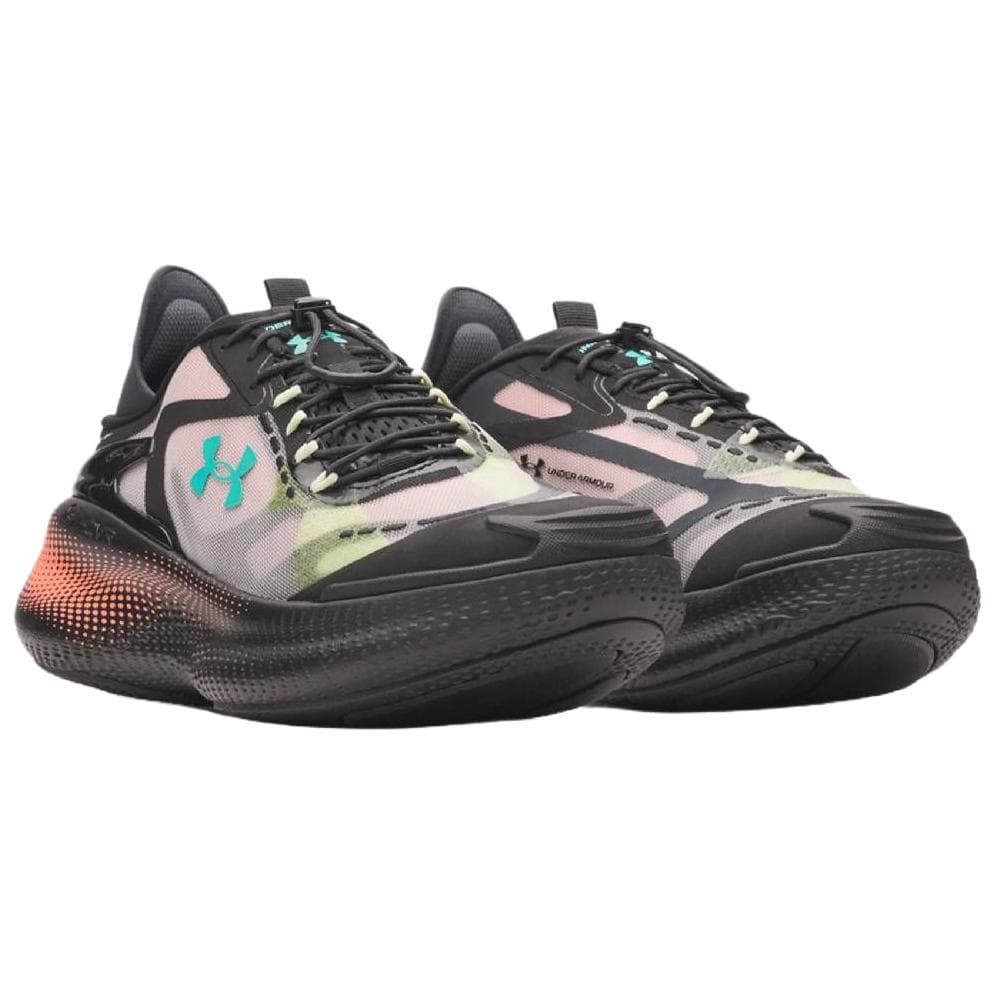 Кроссовки для бега Under Armour Echo Slip Speed Дышащий Лоу-топы TRAINING RUNNING Обувь Унисекс Черно-розовый - изображение 3