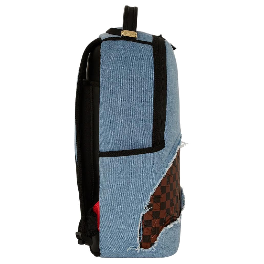 Рюкзак SPRAYGROUND Хлопковый рюкзак стандартный (обычный) унисекс джинсовый синий - изображение 4
