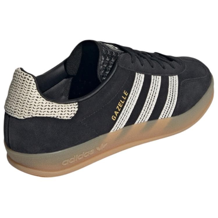 Кроссовки Adidas Originals GAZELLE INDOOR Artificial Suede Низкие Кроссовки для Скейтбординга Женские Черные - изображение 5