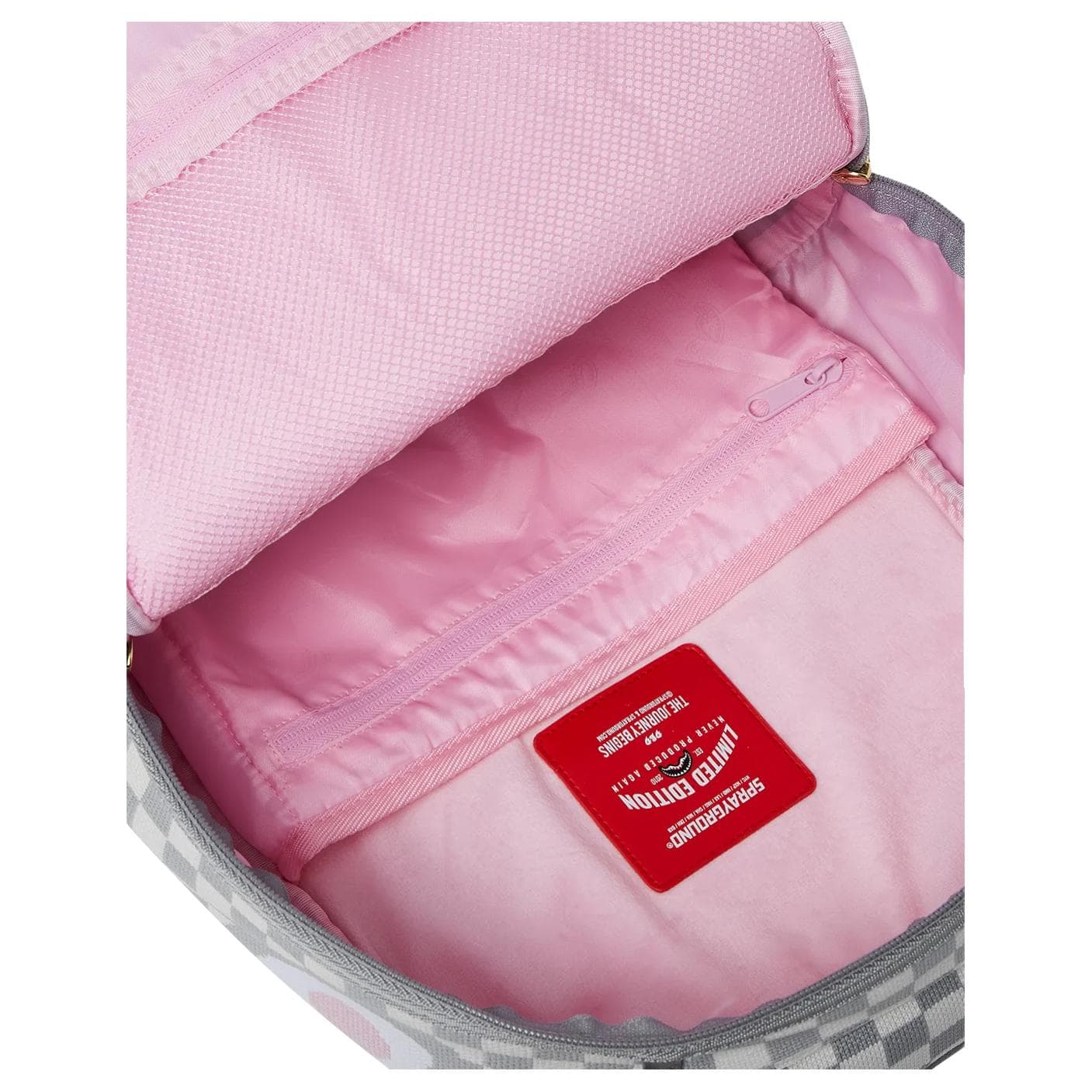 Рюкзак SPRAYGROUND Полиэфирное волокно Рюкзак Обычный (стандартный) Унисекс Серый белый - изображение 7