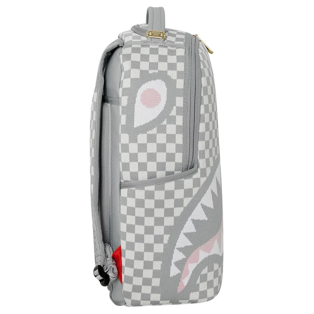 Рюкзак SPRAYGROUND Полиэфирное волокно Рюкзак Обычный (стандартный) Унисекс Серый белый - изображение 4