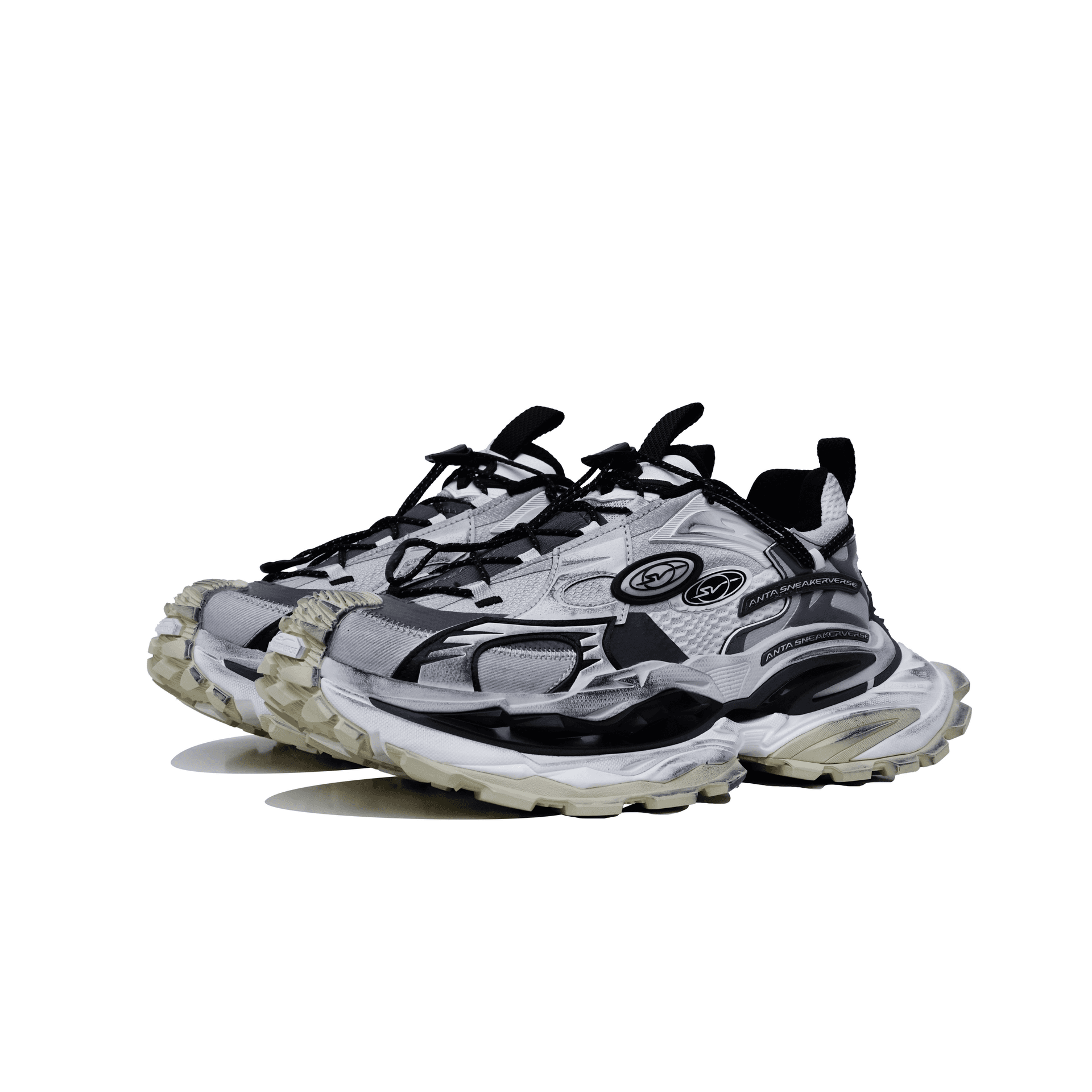Кроссовки ANTA SNEAKERVERSE Низкий топ массивные кроссовки мужские кучевой серый - изображение 2